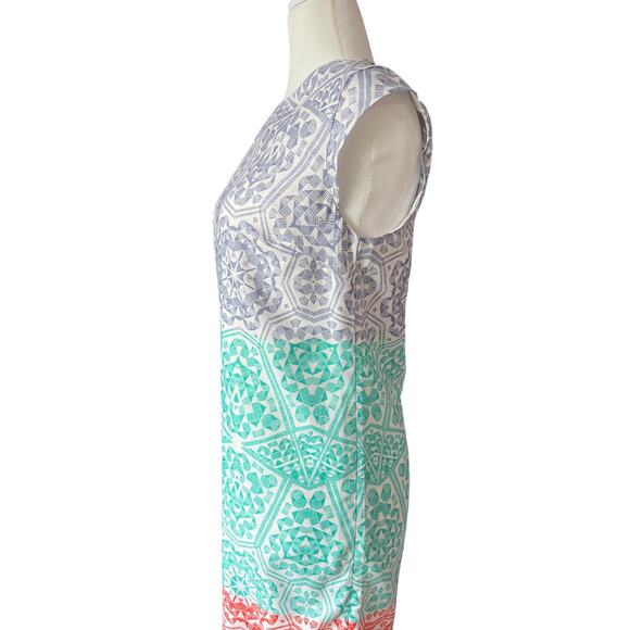 The Limited Cottage Spring Colorblock Floral Sheath Dress Women's Size M TALL - Picture 2 of 8